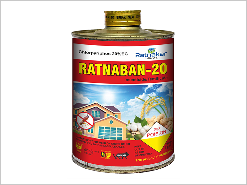 Manufacturer of Chlorpyriphos 20% EC in India