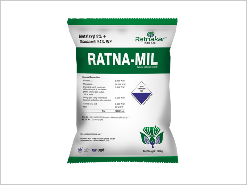 Manufacturer of Metalaxyl 8% + Mancozeb 64% WP in India