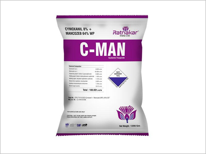 Manufacturer of Cymoxanil 8% + Mancozeb 64% WP in India